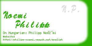 noemi philipp business card